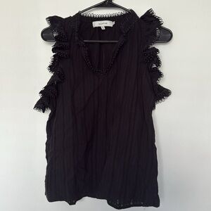 Munthe organic cotton ruffle blouse